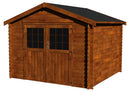 Casetta Box da Giardino per Attrezzi 3,17x3,03m Senza Pavimento in Legno Abete 28mm Flora Traite