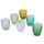 Set 6 Bicchieri Acqua Castle Greenery in Vetro VdE Tivoli 1996 Verde