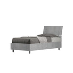Letto Singolo Testata Inclinata Demas Grigio Varie Misure