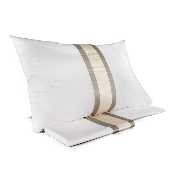 online Set Lenzuola Sopra Sotto e Federe Balza in Raso Mitera Polinesia Crepaccio e Polonia Varie Misure