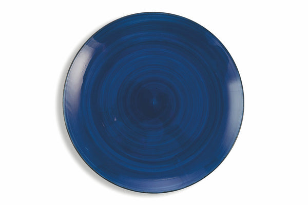 online Set 6 Piatti Piani Ø27x3,5 cm in Gres Villa d'Este Home Tivoli Baita 2 Blu
