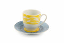 Set 6 Tazzine da Caffè in Porcellana Villa d'Este Home Tivoli