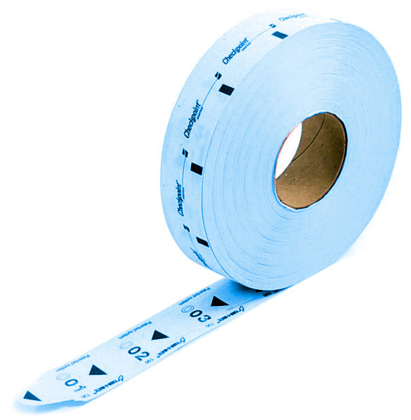 acquista 24000 Tickets per Distributore Eliminacode D900 Confezione 6 Rotoli x 4000 Visel Azzurri