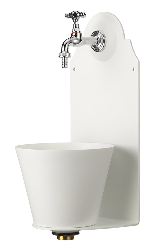 Fontana a Parete da Giardino con Rubinetto Belfer 42/PR Bianca online