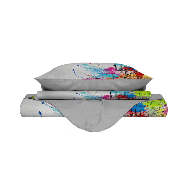 sconto Copripiumino Matrimoniale Stampa sul Sacco e Federe Kio627