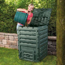 Compostiera da Giardino 300L 60x60xH90cm Rama Eco-Master Verde