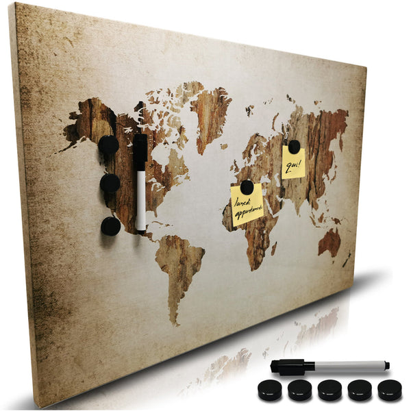 Lavagna Magnetica Cartina Vintage 60 x 40 cm 1 Pennarello Cancellabile 5 Magneti prezzo