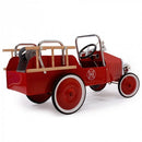 Auto a Pedali Camion Dei Pompieri Vintage per Bambini Baghera Fire Truck