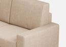 Divano 3 Posti 208x85x85 cm Sakar in Tessuto Beige