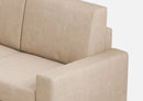 Divano 3 Posti 208x85x85 cm Sakar in Tessuto Beige