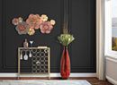 Console Porta Bottiglie Glam 76x30x75 cm in Ferro e Specchio Oro e Nero