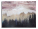 Dipinto su Tela Pink Mountain 80x2,7x60 cm in Legno di Pino e Canvas Multicolor
