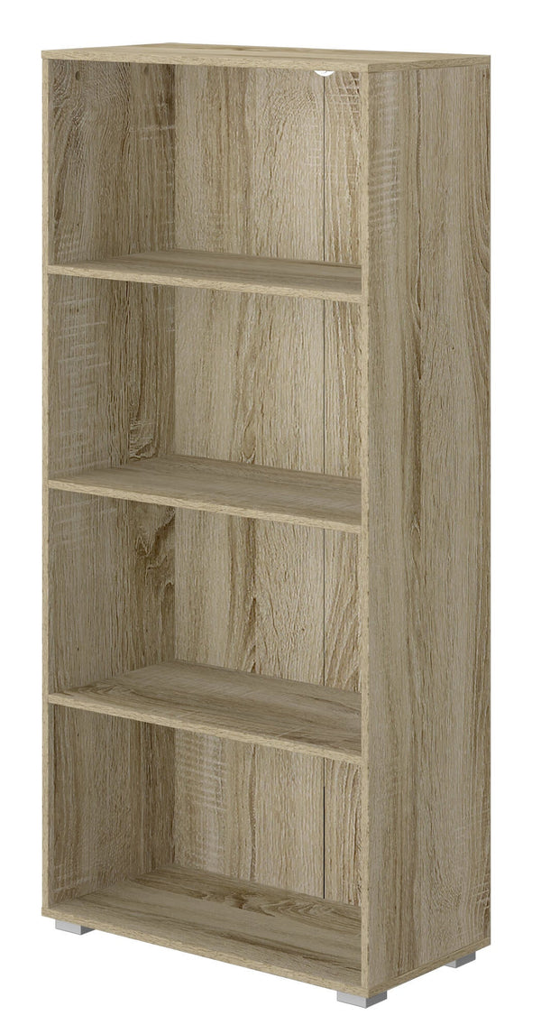 acquista Libreria 4 Ripiani 60x30x130 cm in MDF Rovere