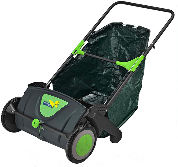 Raccoglifoglie Manuale a Spinta Sacco 100 Litri con Ruote Verde online