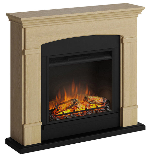 acquista Camino Elettrico da Pavimento Effetto Fiamma 1500W Tagu Helmi Quercia Naturale