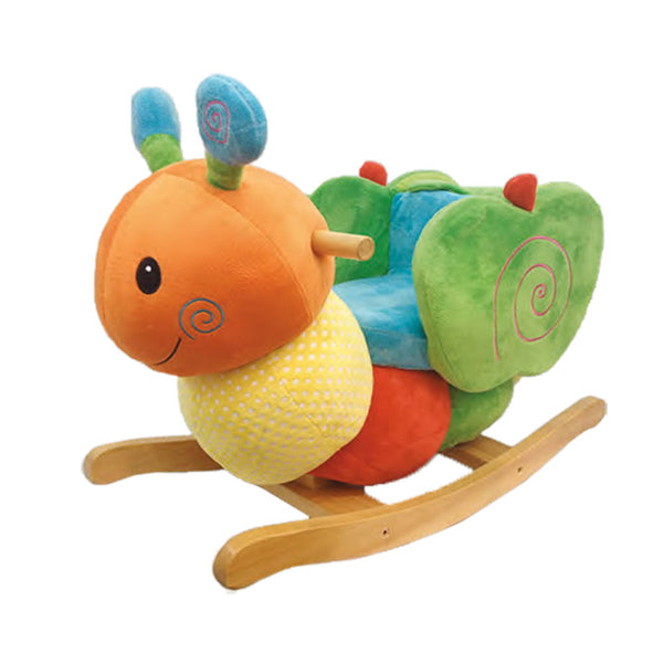 Dondolo Lumachina Colorato in Peluche e Legno per Bambini online