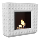 Camino a Bioetanolo da Pavimento 113x97,3 cm Flig Boise Swarovski Bianco Matto