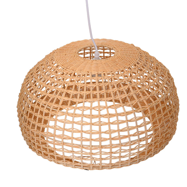 online Lampadario in rattan naturale con attaccocm cm Ø50xh30,5