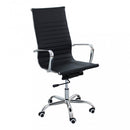 Poltrona da Ufficio Isabelle 60x60x115/125 h cm in Poliuretano Nero