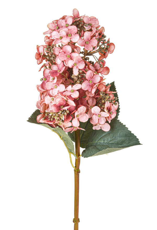 Set 6 Ortensia Paniculata Artificiale H52 cm Romantica Rosa sconto