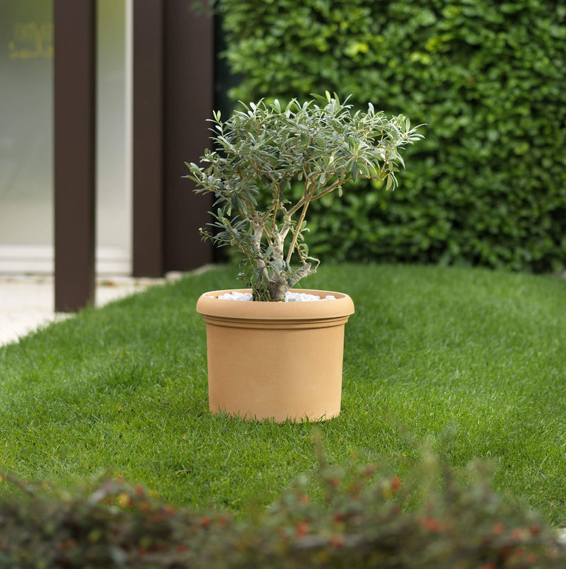 Vaso in Resina Tulli Cilindro Vicenza Classic Antracite Varie Misure