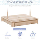 Sabbiera da Esterno con Tettuccio Parasole 106x106x121 cm in Legno Bianco e Blu