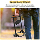 Spaccalegna Manuale a Cuneo Ø22x31 cm in Acciaio  Nero