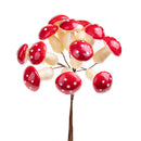 Set 24 Pick Funghetti Ø1 cm Rosso