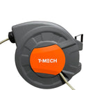 Avvolgitubo da Giardino 44,5x23,5x42 cm Staffaggio a Parete e Maniglia di Trasporto Tubo 30m 