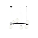 Lampada pendente Modern in Metallo Ring Nero