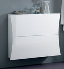Scarpiera 2 Ante a Ribalta 101x26,6x81,4 cm Arco Bianco Lucido