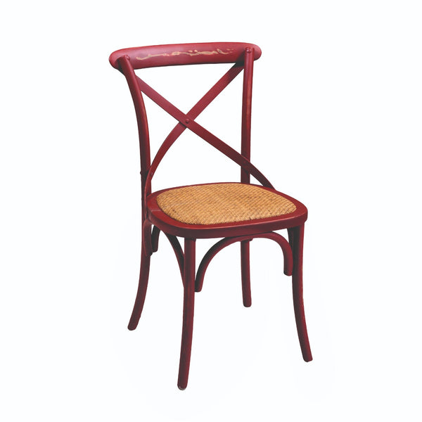 online Sedia in Legno 51x55H46,5/89cm Rosso Antico
