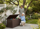 Baule Cassapanca da Esterno 117x58x45 cm in Resina Keter Sherwood Marrone