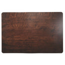 Set 6 Tovagliette Double Face 45x30x0,5 cm  in Plastica VdE Tivoli 1996 Wood Marrone scuro