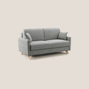 Divano Letto 2 Posti 160x94x97 cm in Tessuto Grigio Chiaro