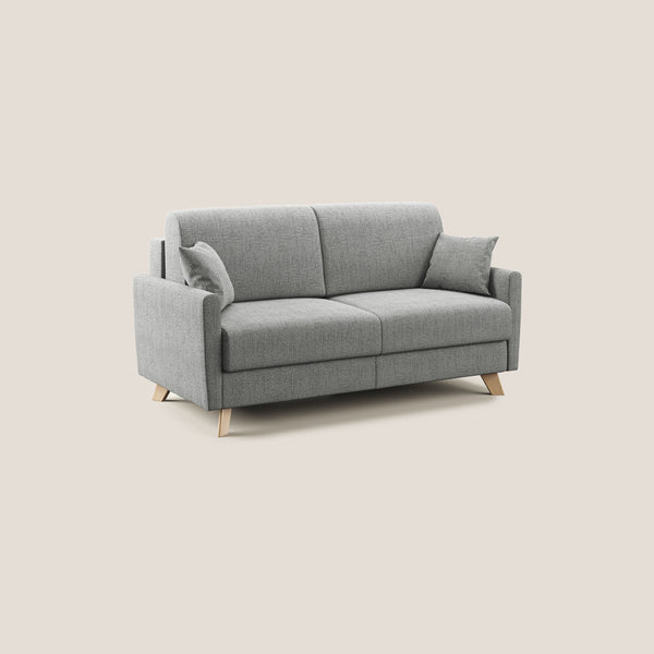 Divano Letto 2 Posti 160x94x97 cm in Tessuto Grigio Chiaro online