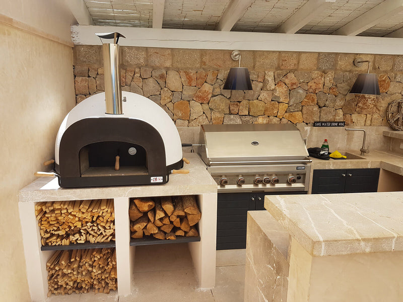 Forno a Legna da Esterno Cottura Diretta in Refrattario Zio Ciro Subito Cotto 95