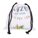 Sacchetto Orzo 25x25 cm in Cotone VdE Tivoli 1996 Le Travisate Bianco