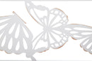 Specchio Bianco Butterfly 85x1x115 cm in Ferro e MDF Bianco