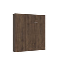 Letto 1 Piazza e Mezzo a Scomparsa Salvaspazio Kentaro H210 cm Marrone