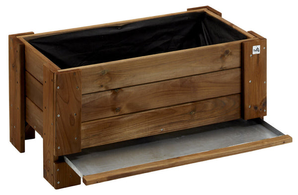 online Giardiniera per Fiori e Piante a Terra 81x36xh40 cm in Legno FSC Castagno