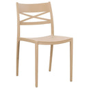 Set 6 Sedie 81x46x52 cm in Polipropilene Tortora