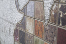 Pannello Bizantino Map Ø125x3,5 cm in Ferro Multicolor