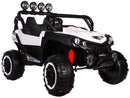 Macchina Elettrica per Bambini 2 Posti 12V Kidfun Maxi Fuoristrada Bianca