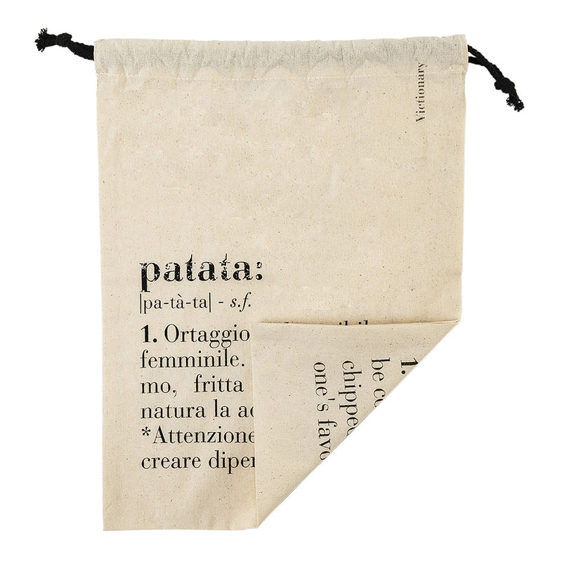 Sacchetto potato/patata 40x30 cm in Cotone VdE Tivoli 1996 Beige