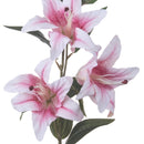 Set 3 Rami Artificiali Lilium Composto da 5 Fiori H 100 cm