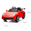 Macchina Elettrica per Bambini Licenza Ruf Small 12V Rosso  