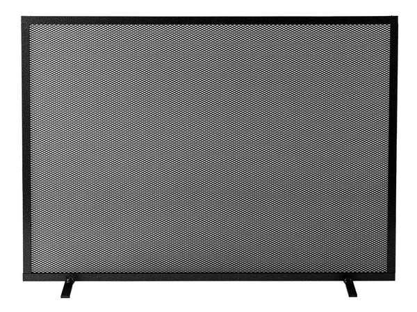 online Parascintille per Camino 60x51 in Ferro Verniciato Grigio Martellato