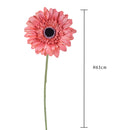 Set 12 Fiori Artificiali di Gerbera Altezza 63 cm 