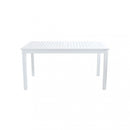 Tavolo Cuba Allungabile 150/210x90x75 h cm in Alluminio Bianco